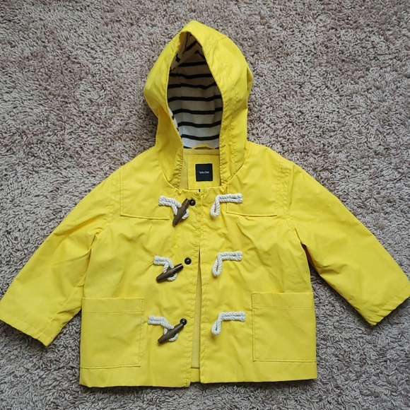 baby gap yellow raincoat